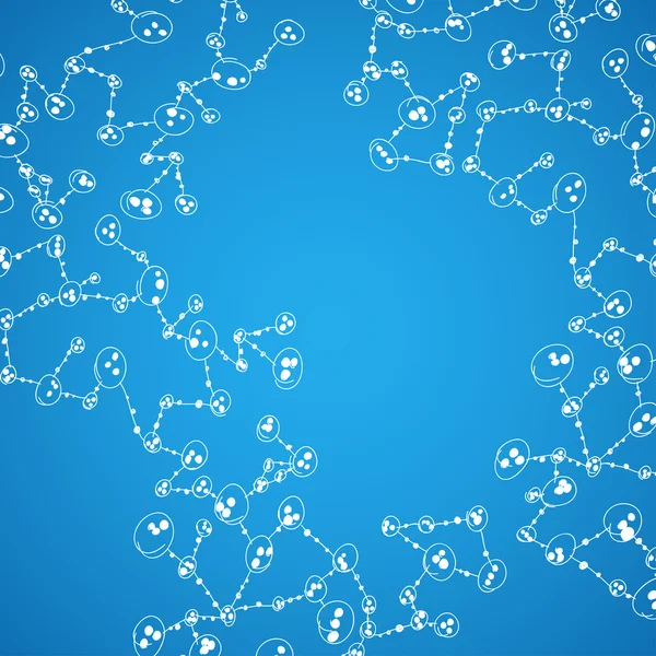 Hand drawn DNA molecule