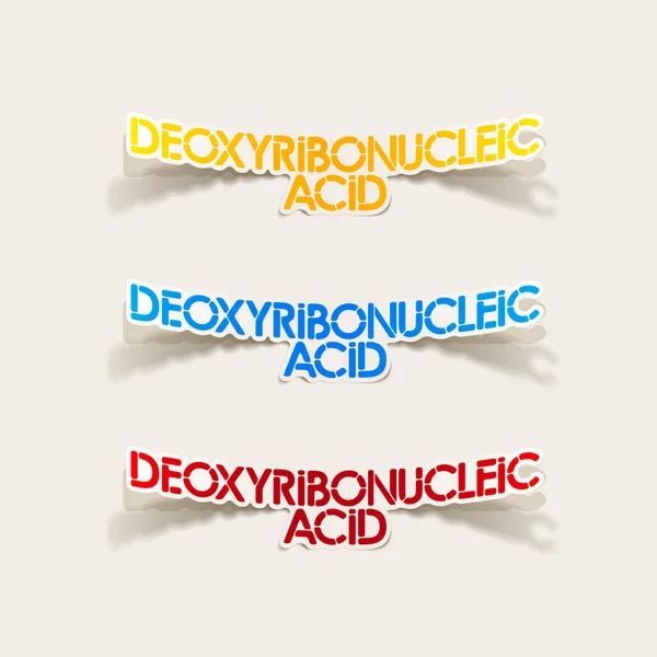 Realistic design element: Deoxyribonucleic acid