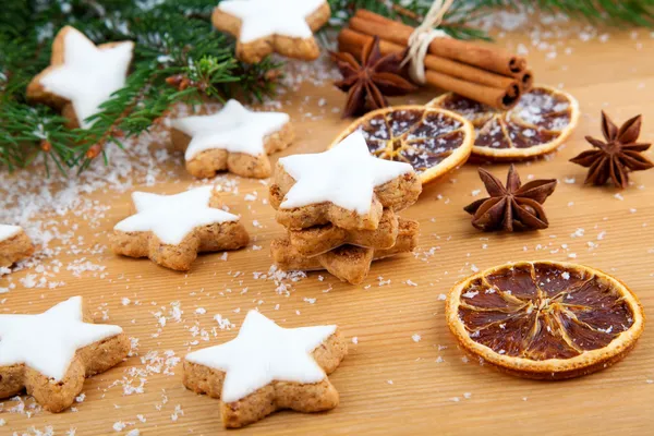 Christmas cookies with festive decoration