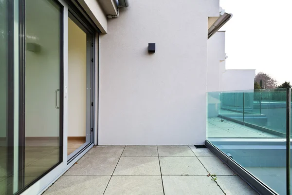 Balcony of a new house