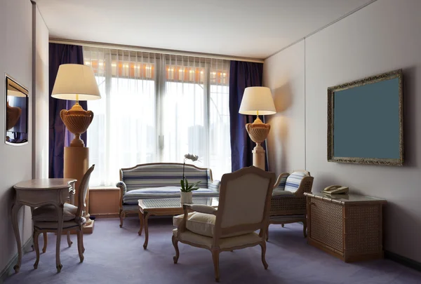 Interior luxury apartment, comfortable suite, lounge — Stock Photo #29305843