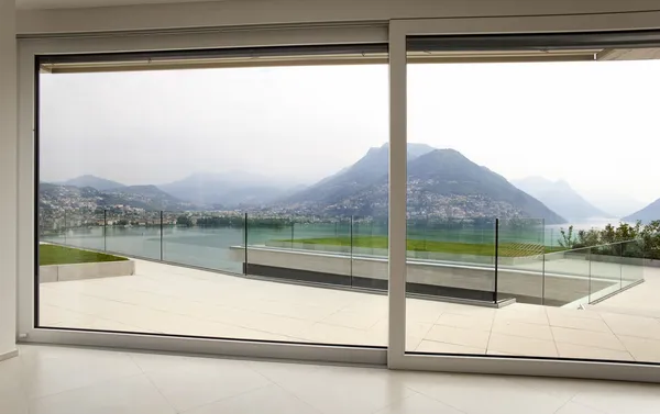 Beautiful view of the window in a modern house