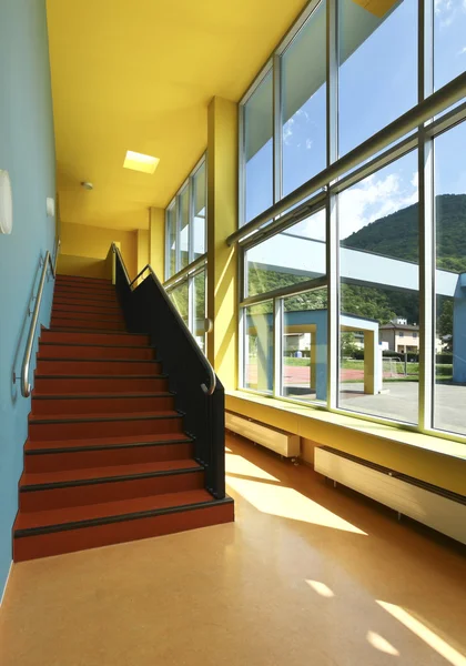 Public school, staircase and corridor