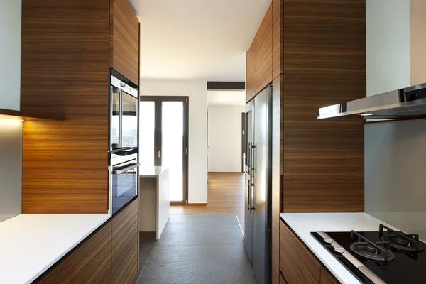 Modern empty apartment, kitchen