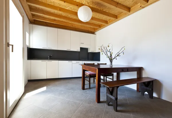 Wooden kitchen table