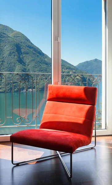Comfortable red armchair