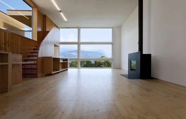 Ecologic house, fireplace