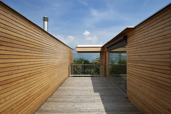 Ecologic house, terrace