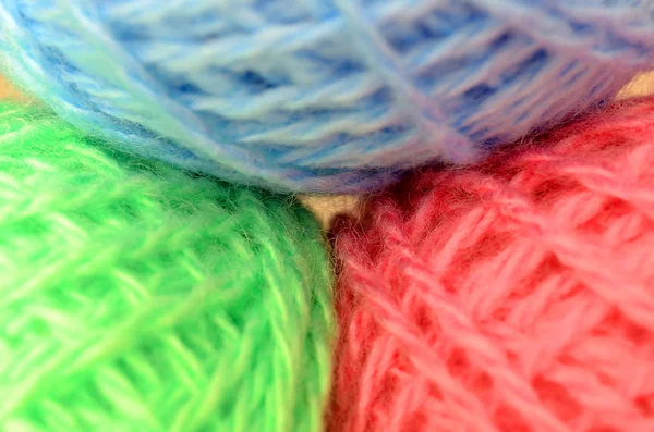 Balls of colored wool