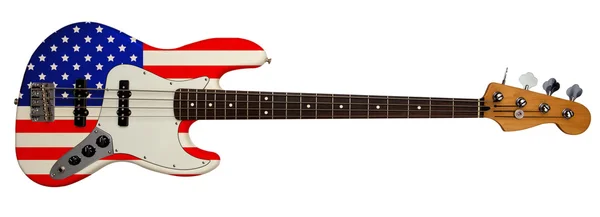Usa flag bass guitar — Stock Photo © bertys30 #19686129