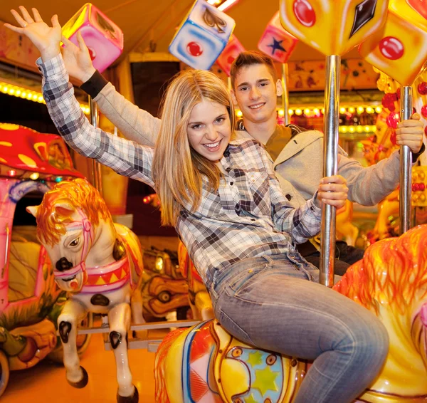 Couple visiting  attractions park