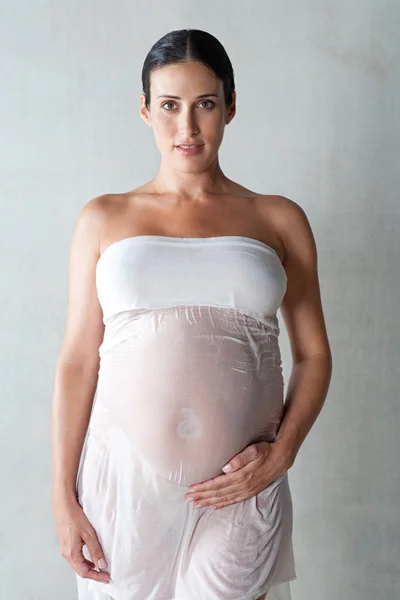 Attractive pregnant woman