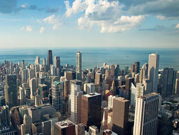Chicago city view from Willis Tower, USA