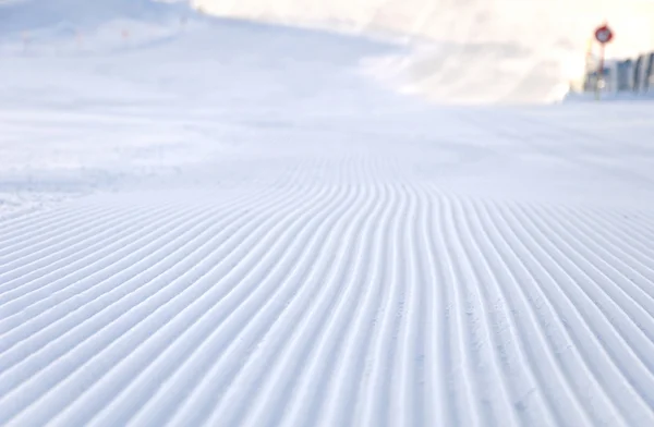 Untouched ski track