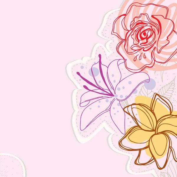 Flowers pink pattern