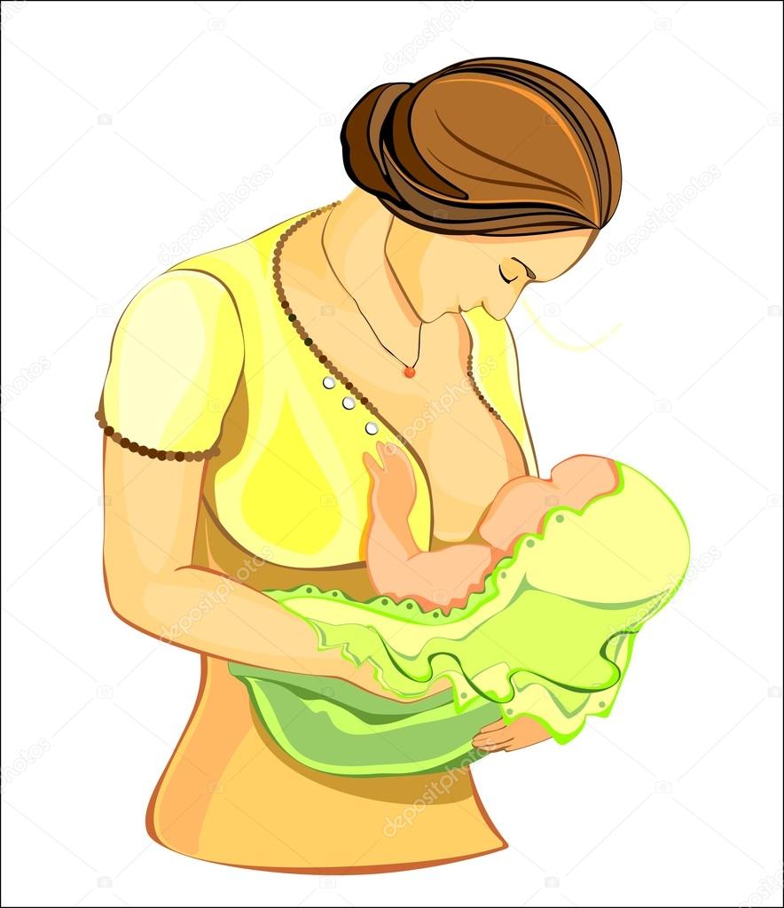 clipart of mother feeding baby - photo #23