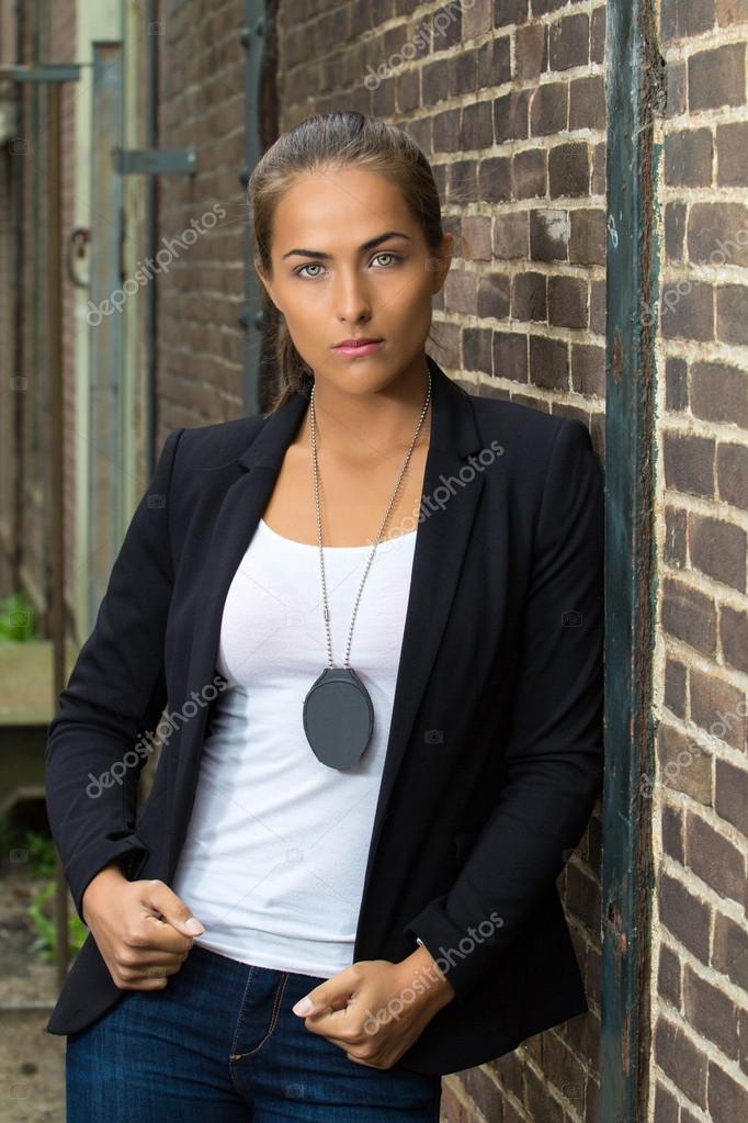 Attractive female detective — Stock Photo © iampixels #43490141
