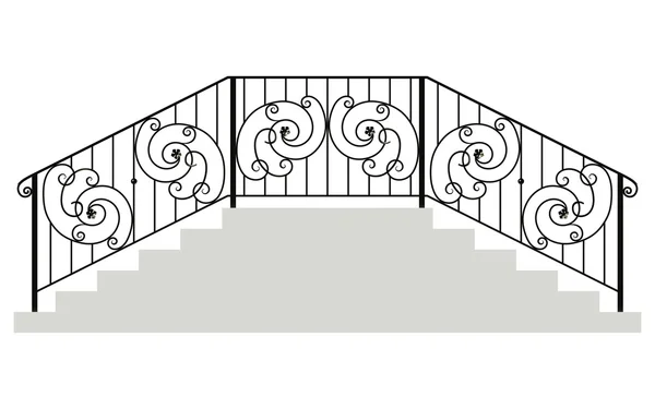 Wrought iron stairs railing