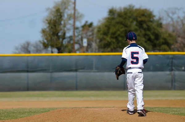 Little league baseball player