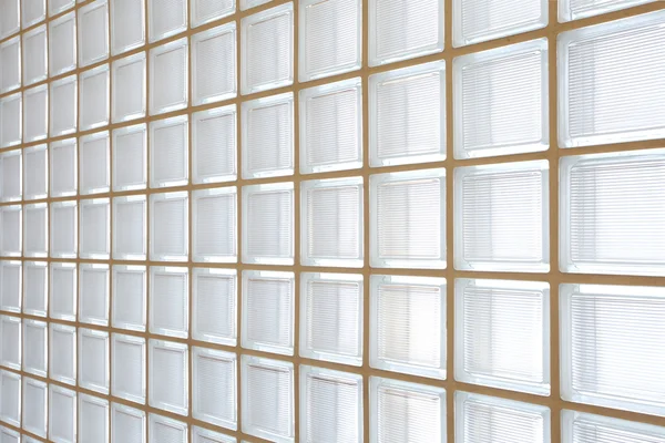 White glass blocks wall