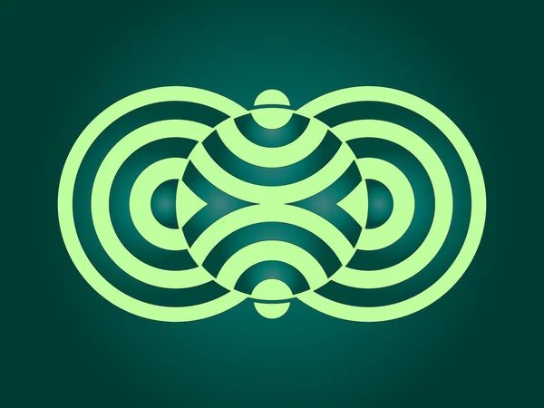 Abstract crop circle geometric design