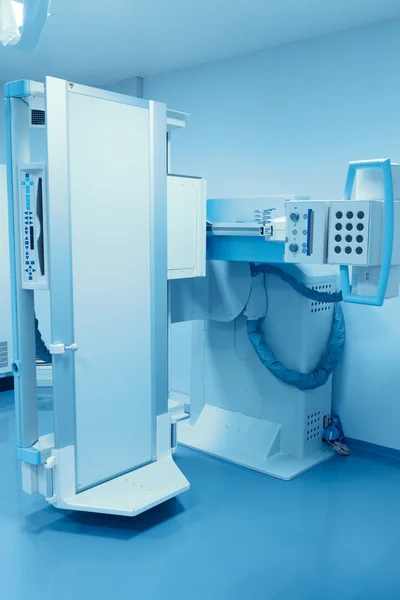Stationary X-ray machine. The modern medical equipment.
