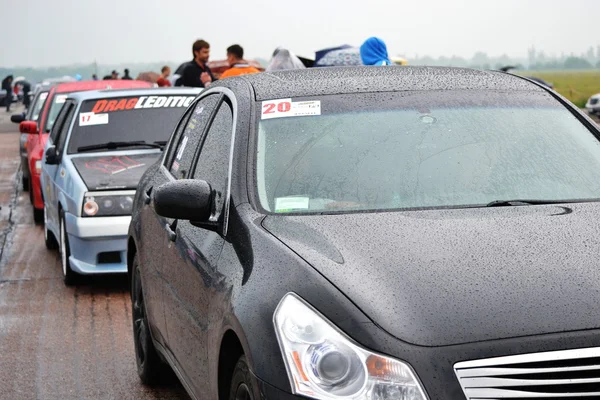 Unidentified drivers during drag racing championship