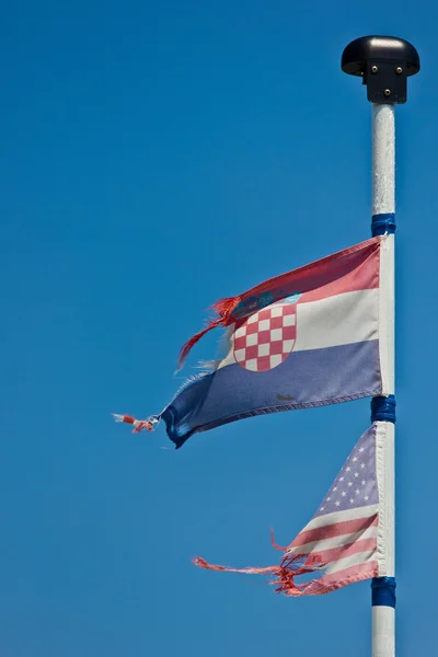 USA and Croatia flags