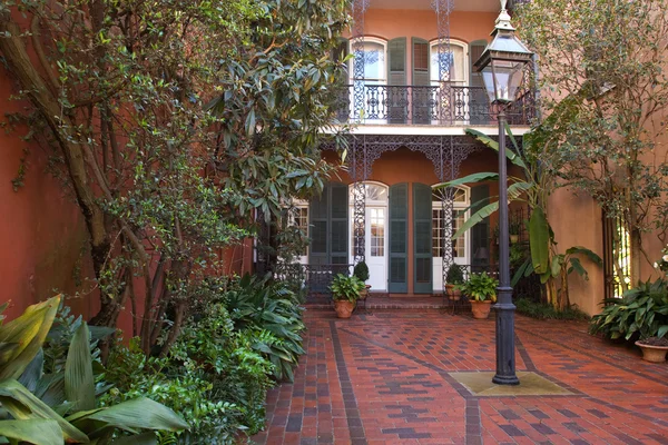 Cozy front yard of French Quarter house