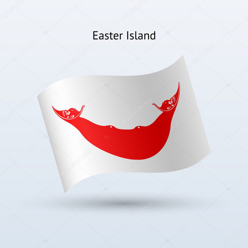 Easter Island flag waving form. — Stock Vector © tkacchuk 31814695