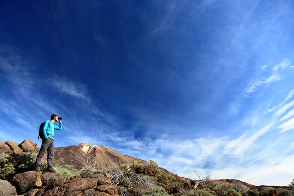 Hiker in dramatic landscape — Stock Photo #22277855