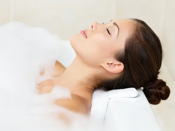 Bath woman relaxing bathing — Stock Photo #21563505