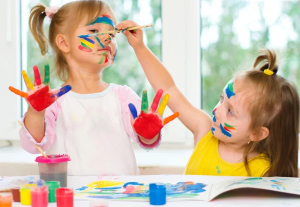 Children painting