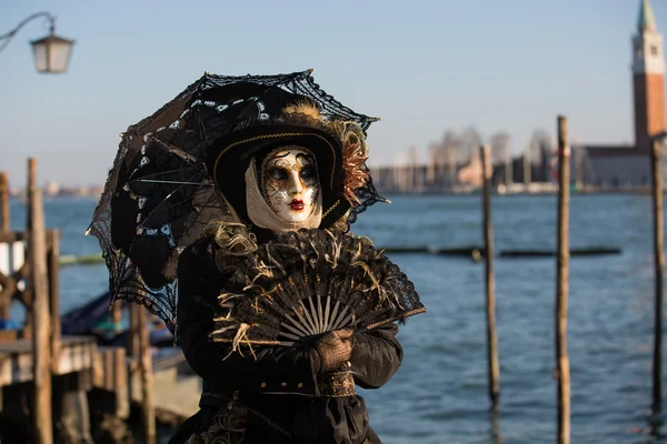 Masked person at the Venice Carnival 2014