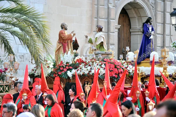 Traditional faith and religious demostration of spain holy week