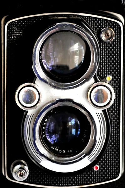 twin lens reflex tlr vintage medium format camera of aged 60 years