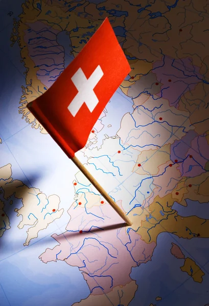 Switzerland on europe map