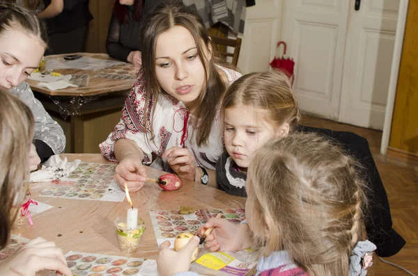 Master class from easter eggs in Ternopol, Ukraine