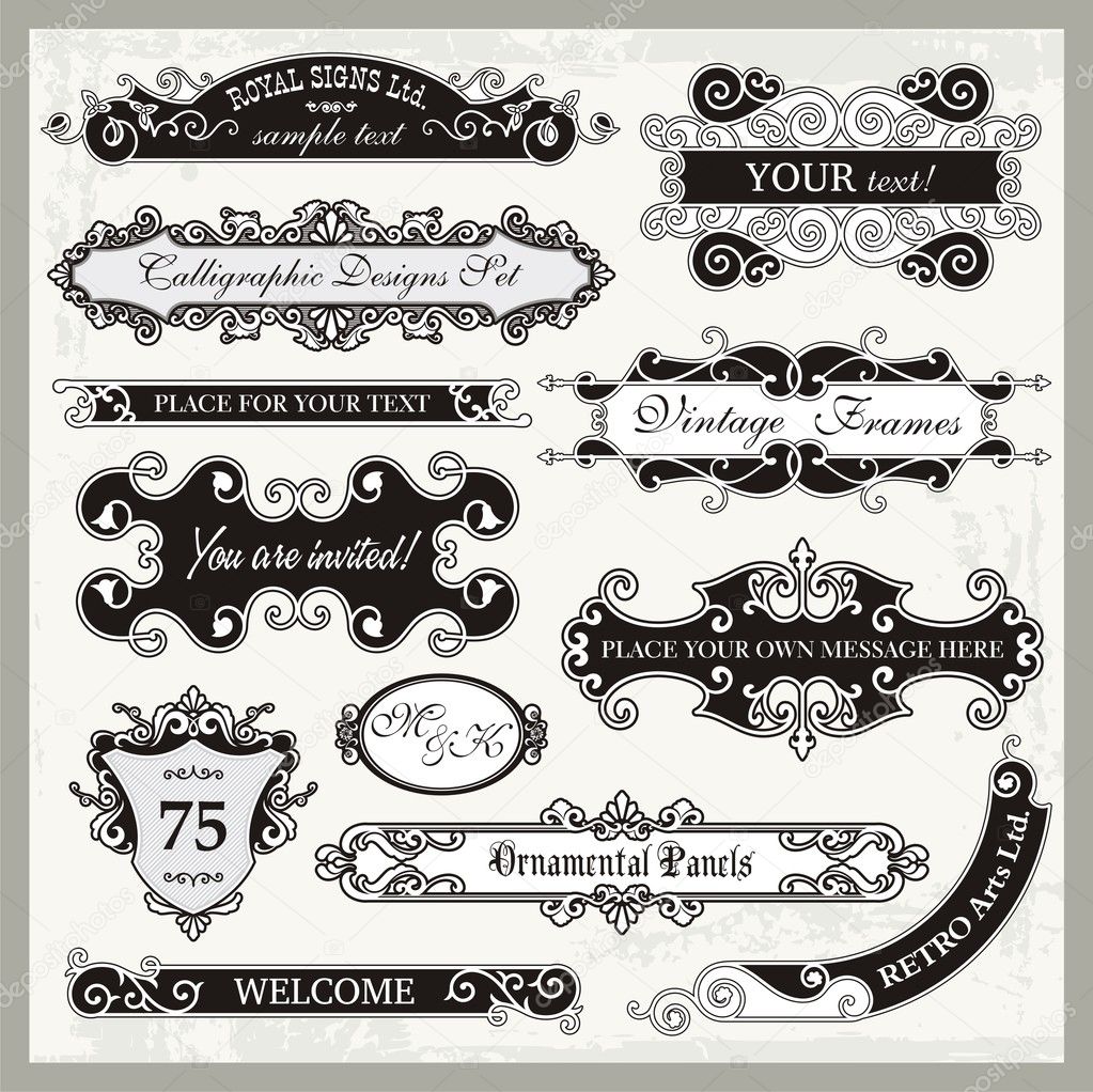 ornamental signs Sign writing, Vintage store signs, Design elements