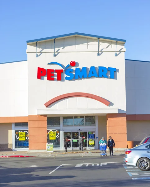 SACRAMENTO, USA - DECEMBER 21: Pet Smart store entrance on Dece