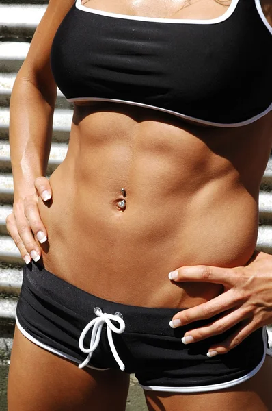 Six Pack Abs Woman - Stock Image - Everypixel