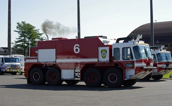 McGUIRE AIR FORCE BASE-WRIGHTSTOWN, NEW JERSEY, USA-MAY 11: A fire truck was photographed during the base\'s 2014 open house featuring the U.S. Air Force Thunderbirds flight demonstration team.