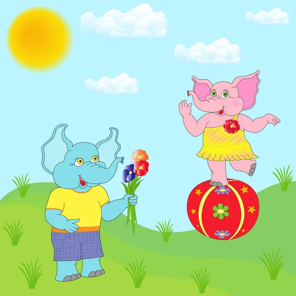 大象的问候<em>语女性</em>大象 - <em>图库</em>矢量图像 natreal 