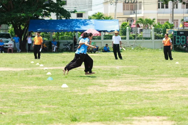 MAHASARAKHAM,THAILANDS - JUNE 26 : People are playing traditional Sports on june 26, in Mahasarakham,Thailand