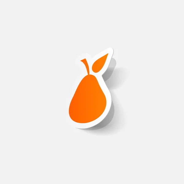 Orange pear sticker