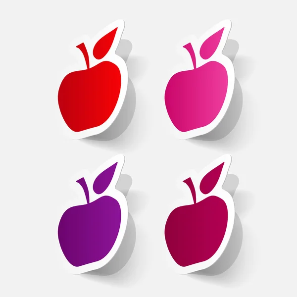 Apple stickers set