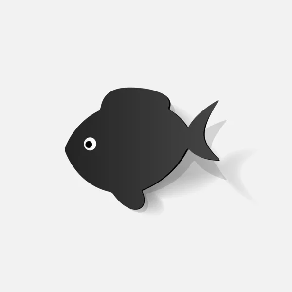 Black fish sticker