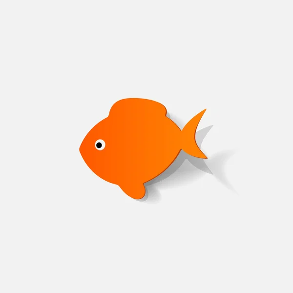 Orange fish sticker