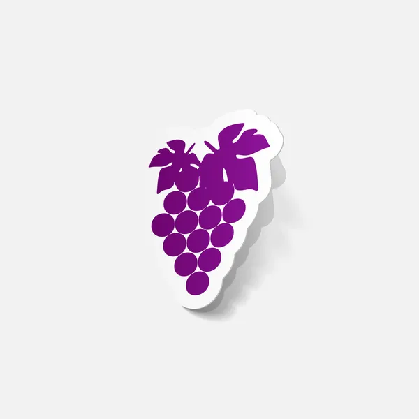 Sticker of grapes