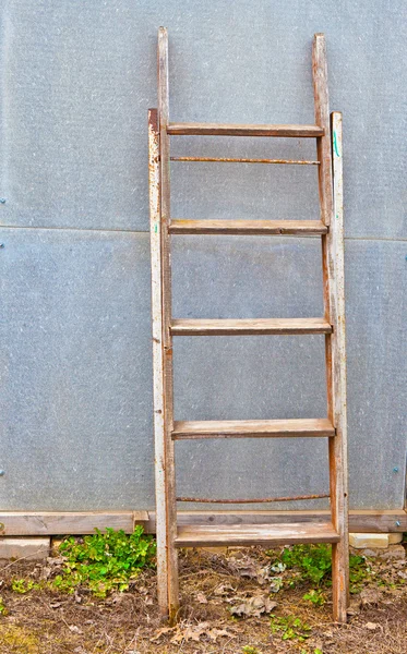 The old ladder against the wall